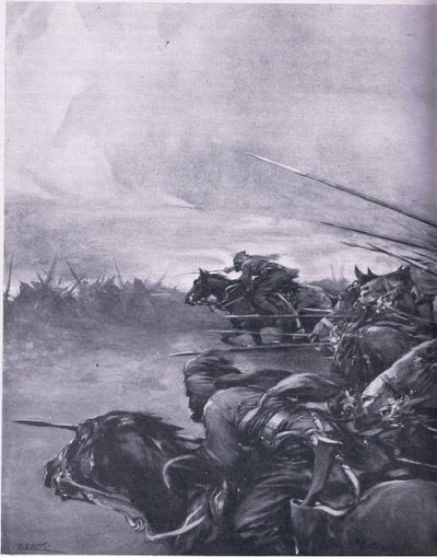 The Swarthy Sons of India Fighting for the King. Charge of the Bengal Lancers by Christopher Clark